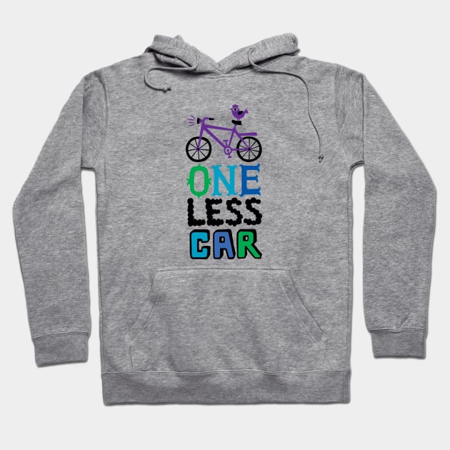 one less car multi Hoodie by Andibird